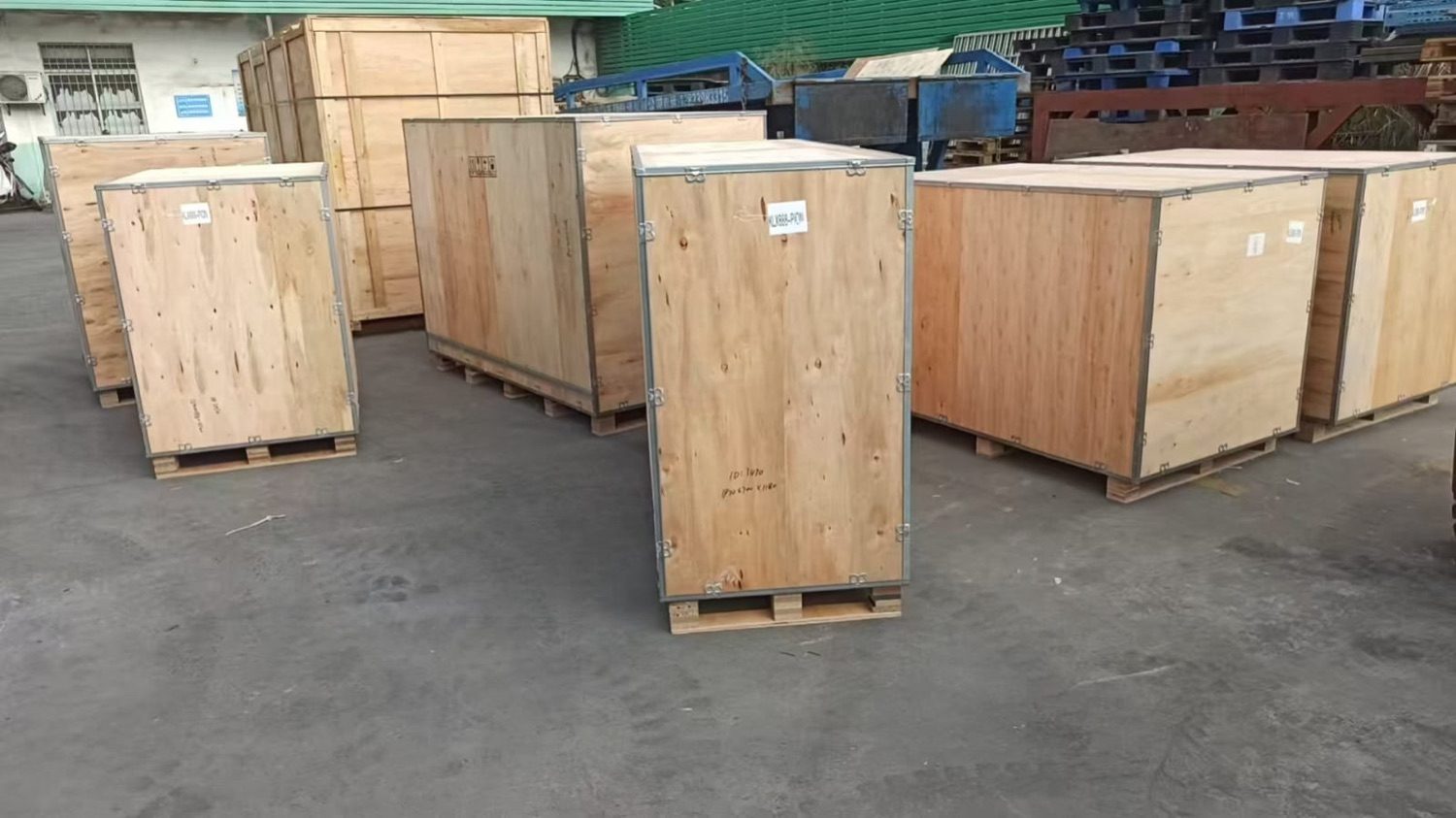Export cargo crated and prepared in our warehouse